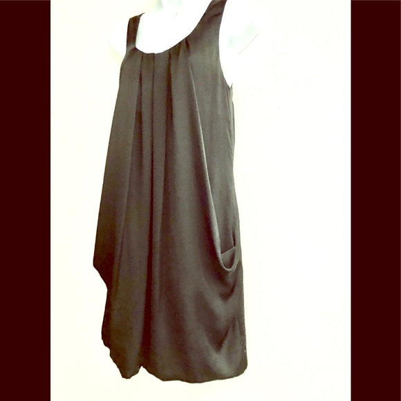 H&M Dresses & Skirts - Draped LBD for effortless style with pockets!